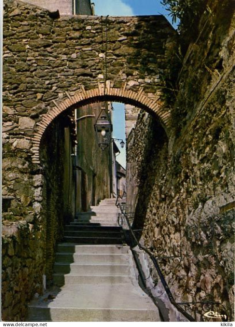 CPSM  10.5 X 15 Var ROQUEBRUNE-sur-ARGENS  Vieux Porche   Escalier - Roquebrune-sur-Argens