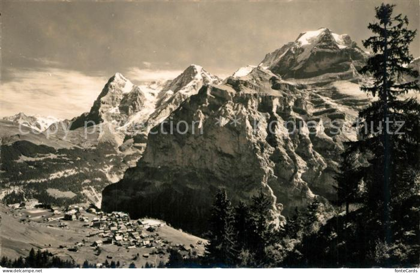 13190568 Muerren BE Wetterhoerner Eiger Moench Jungfrau Muerren BE - Other & Unclassified