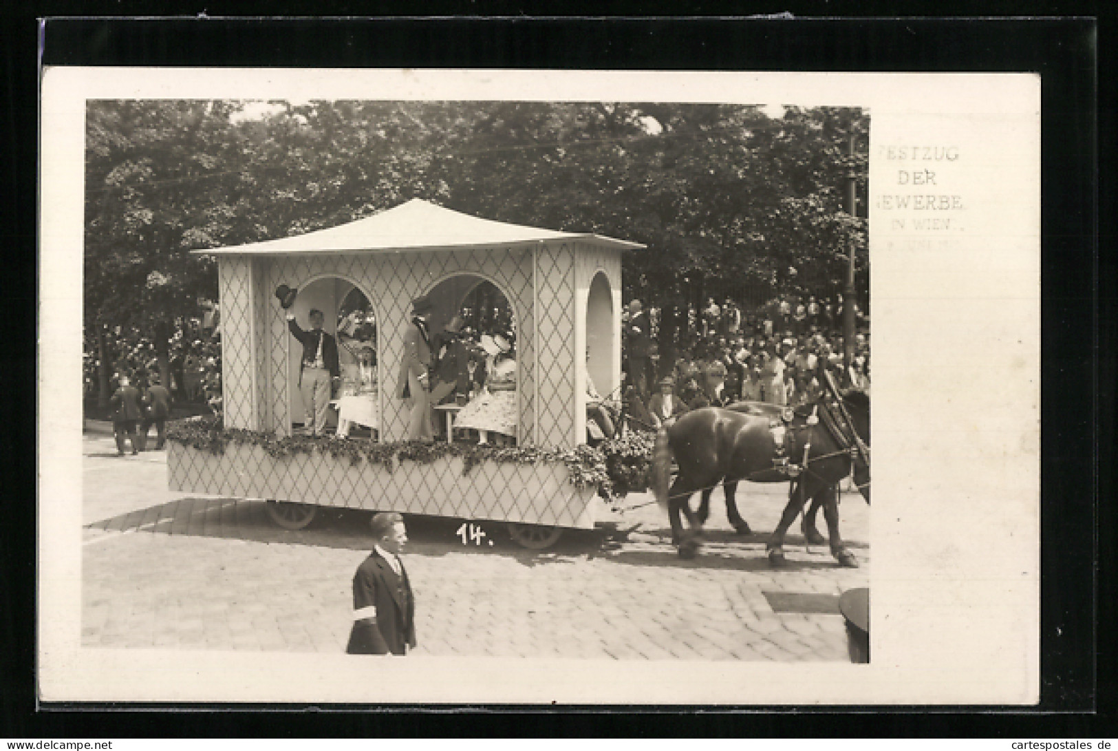 AK Wien, Gewerbefestzug, Juni 1929, Volksfest  - Sonstige & Ohne Zuordnung