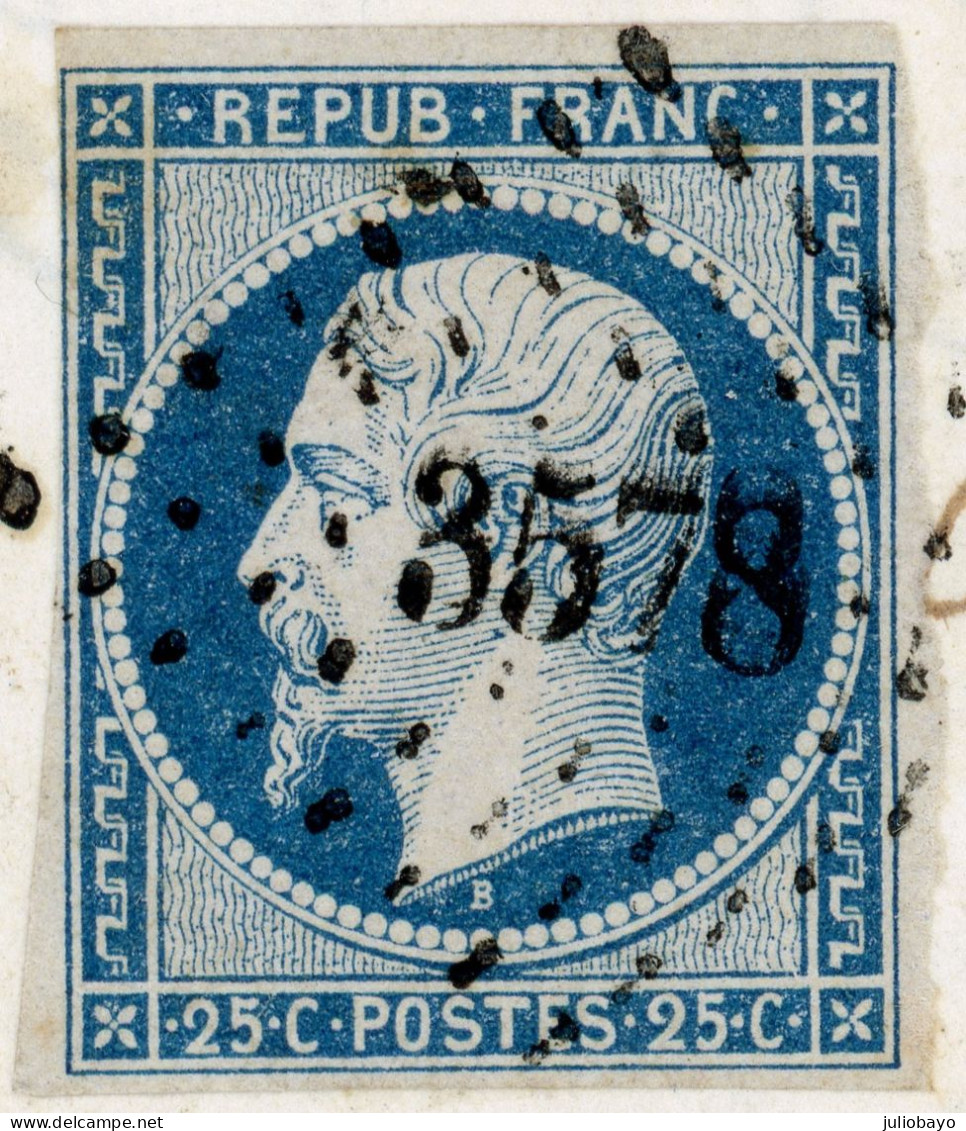 14 Mai 1853 Lac N°10 Pc 3578 Le Vigan Vers Florac " Par Le Ponpidou" - 1849-1876: Classic Period