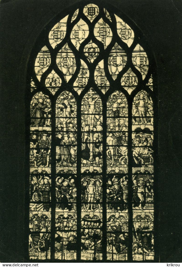 CPSM  Environs De LANDERNEAU - LA ROCHE-MAURICE -  Vitrail De La Renaissance (1539). - La Roche-Maurice