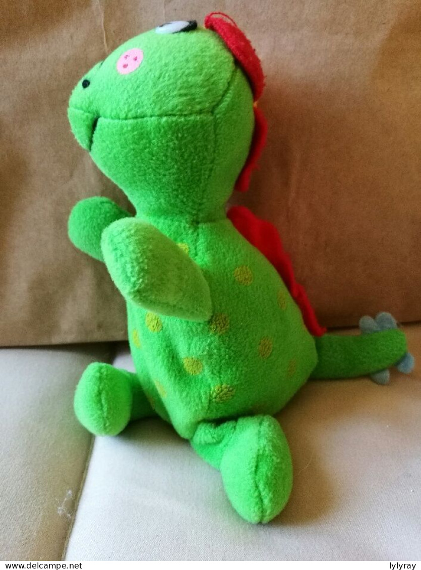 Dinosaure Peluche Verte 15 Cm - Cuddly Toys