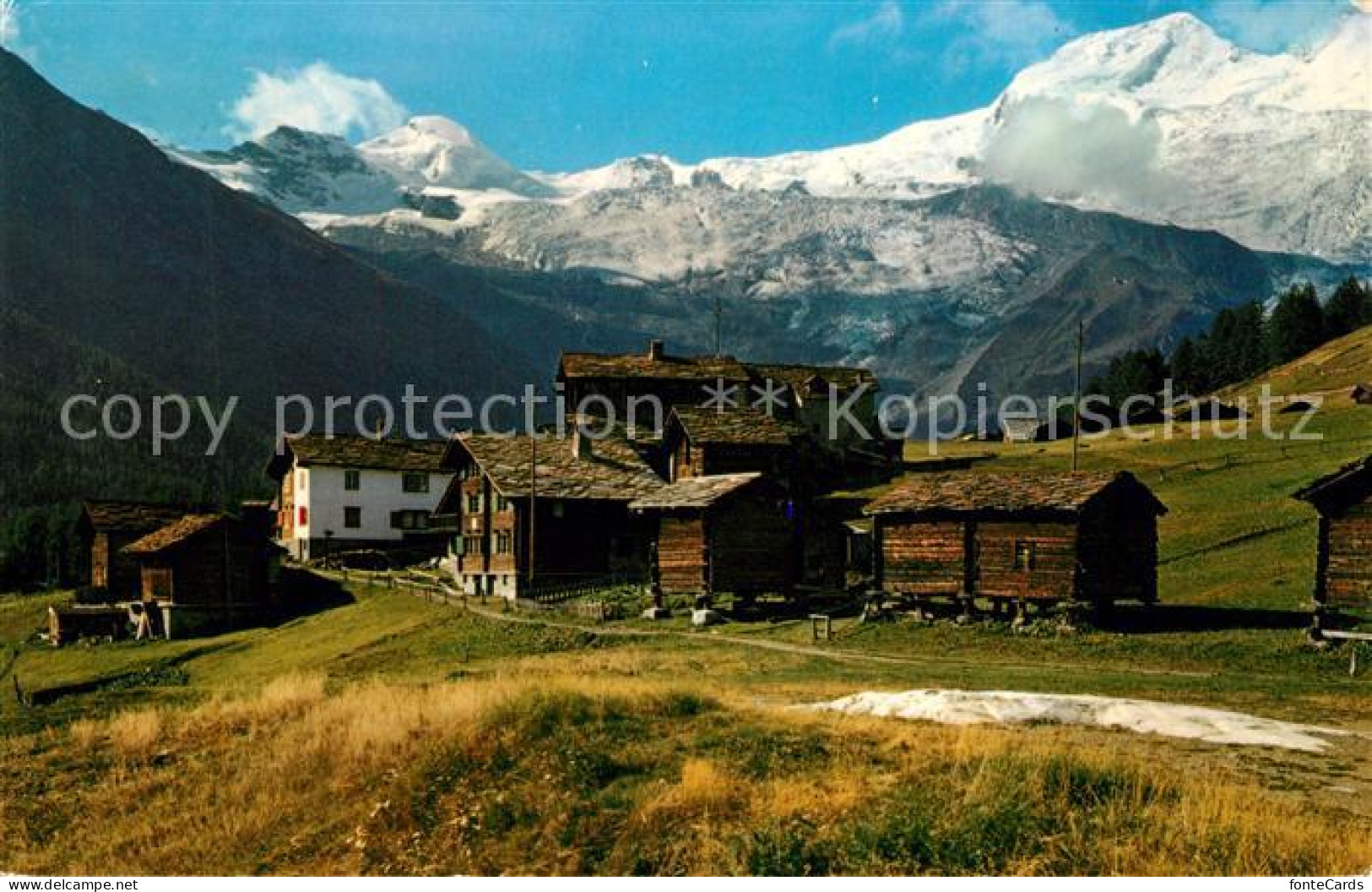 13190083 Saas-Fee Mit Alphubel Saas-Fee - Autres & Non Classés