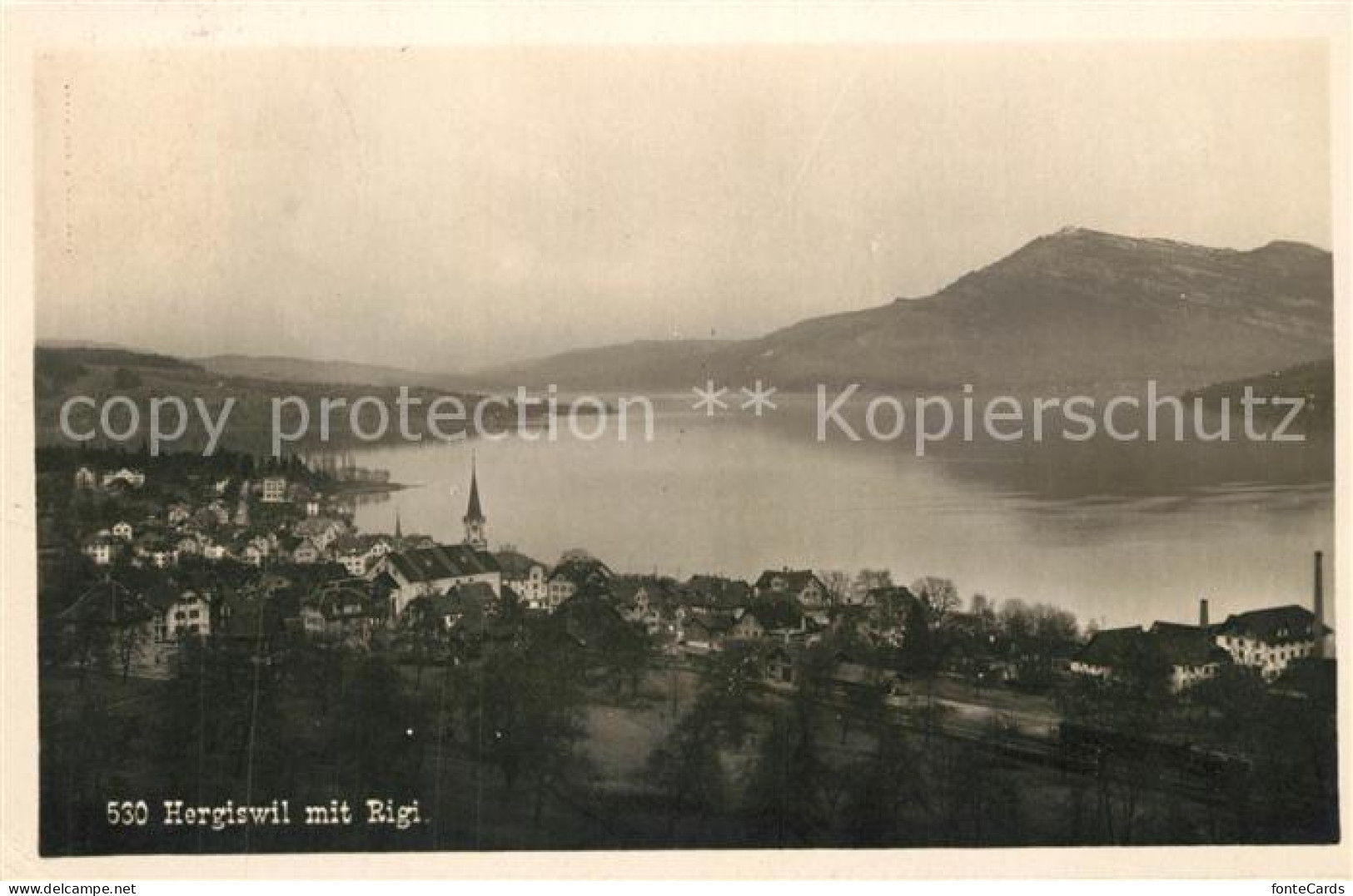 13190080 Hergiswil NW Panorama Mit Rigi Hergiswil NW - Autres & Non Classés