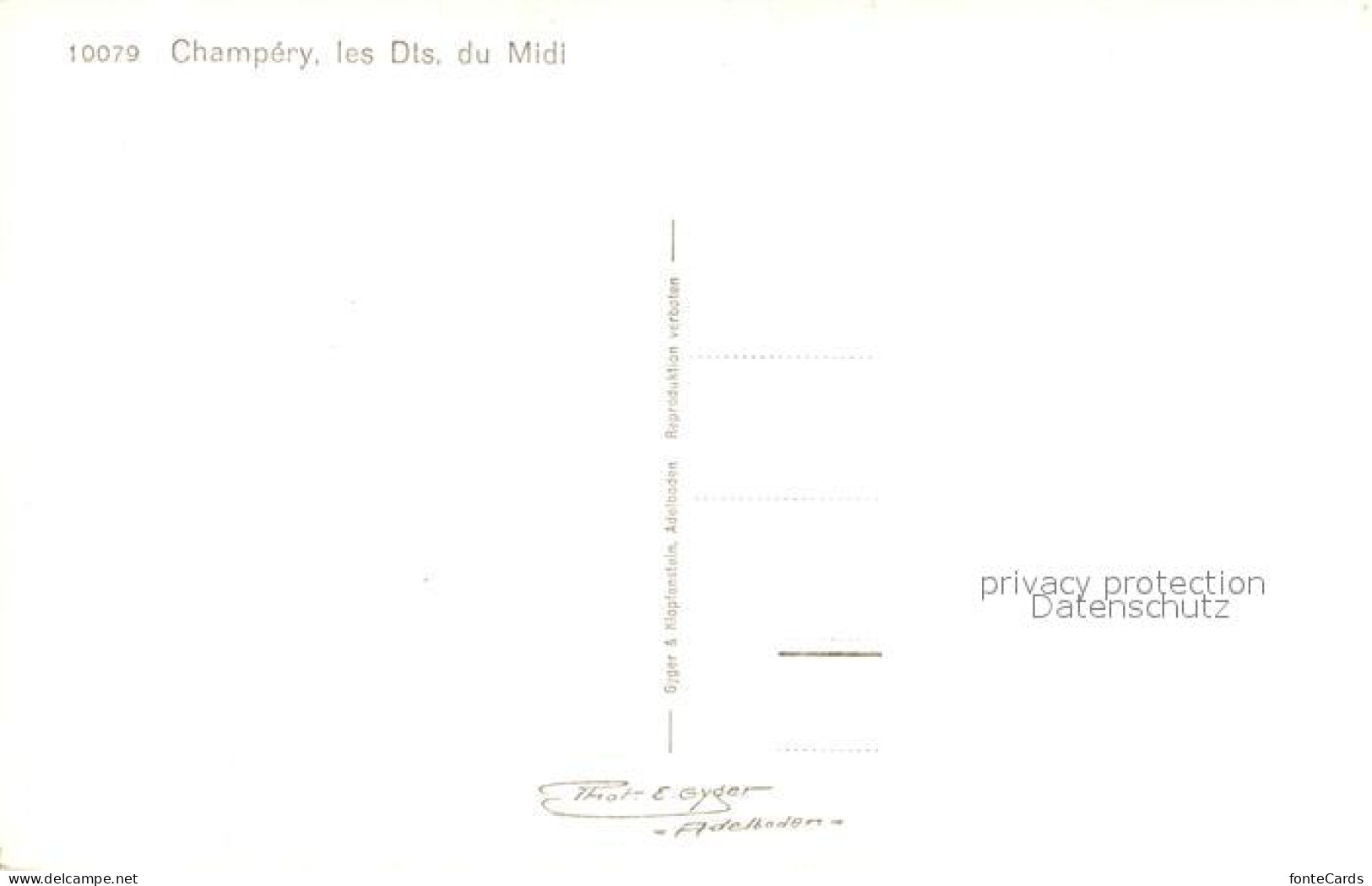 13190074 Champery Les Dents Du Midi Champery - Otros & Sin Clasificación