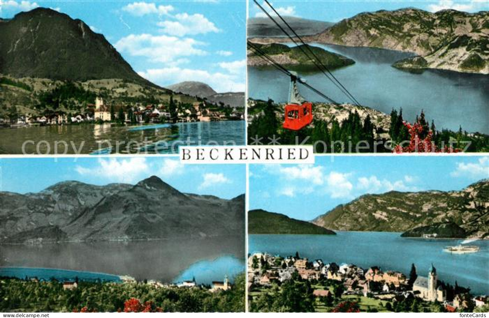 13190071 Beckenried Teilansichten Seilbahn Beckenried - Other & Unclassified