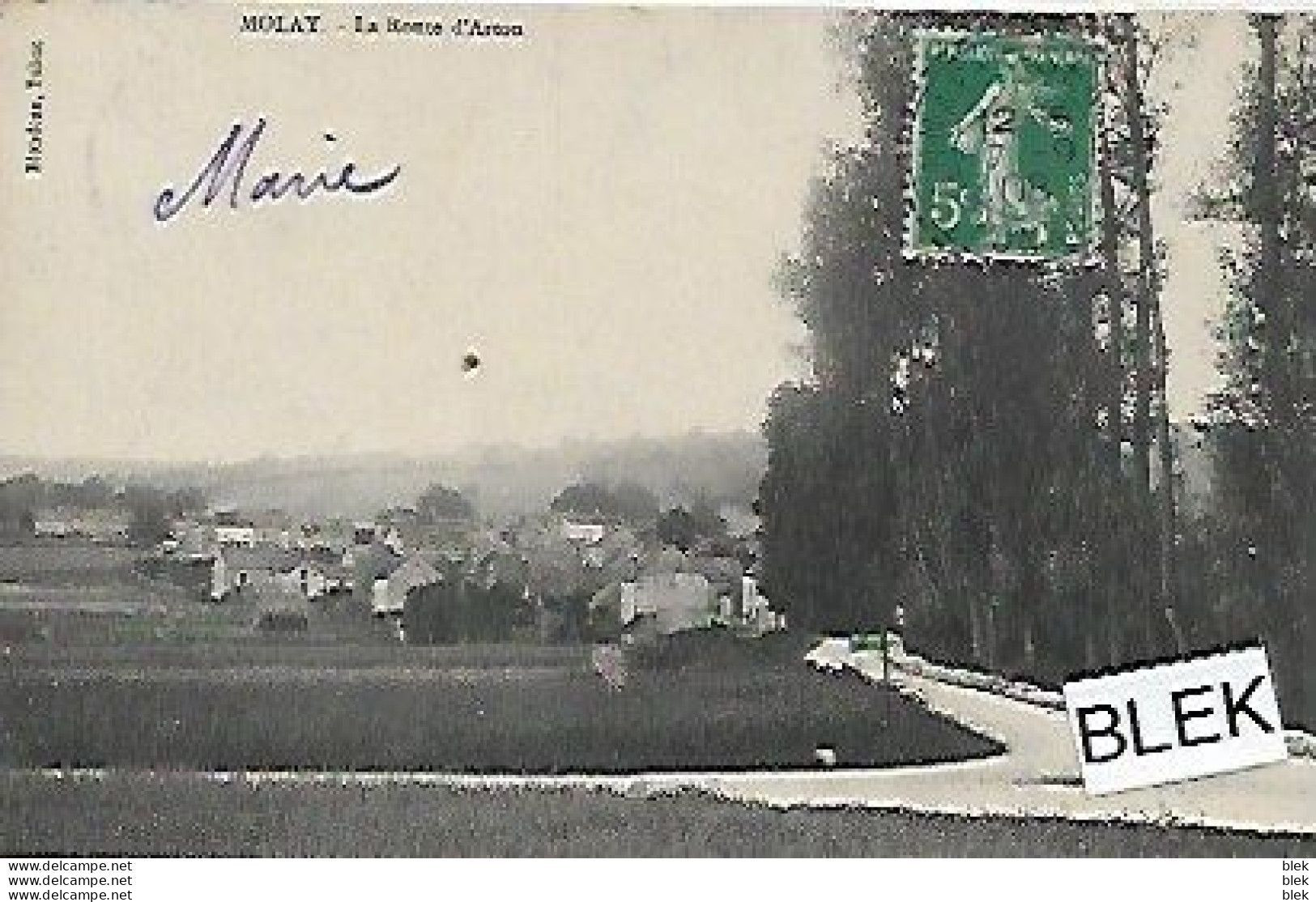 89 . Yonne :  Molay : La Route D ' Arton . - Altri & Non Classificati