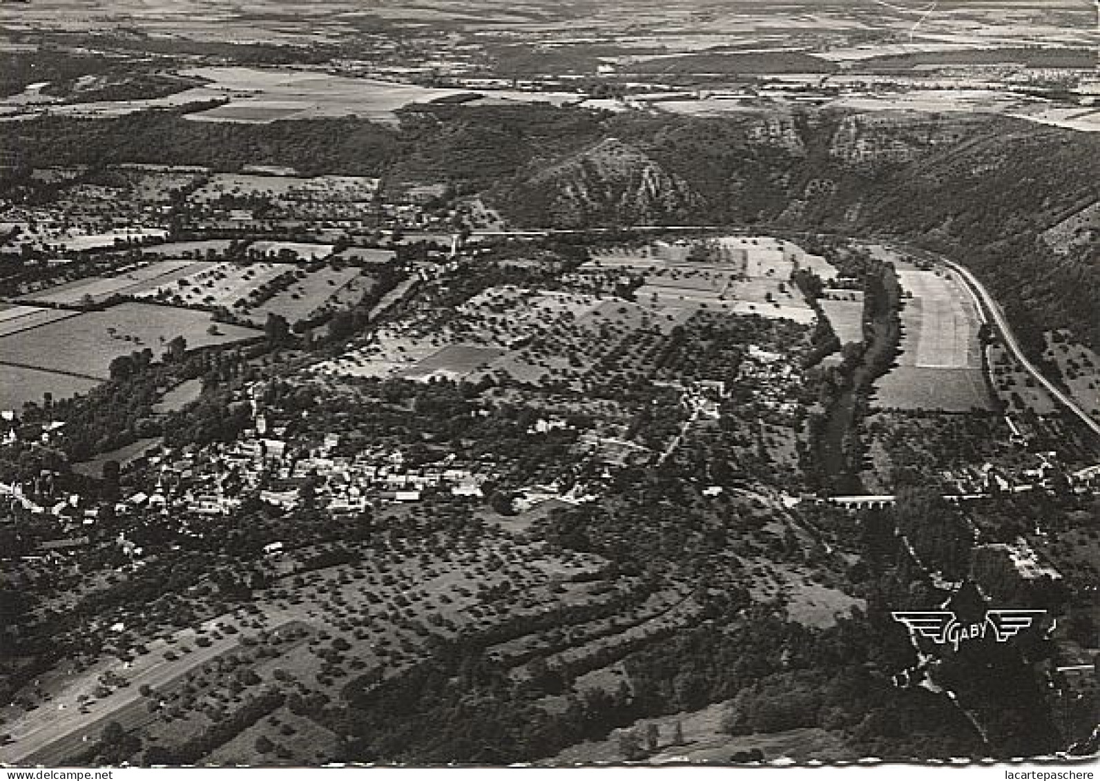 X113899 CALVADOS CLECY VUE GENERALE PONT DU VEY ET LE PAIN DE SUCRE FRANCE VUE DU CIEL LA SUISSE NORMANDE - Clécy