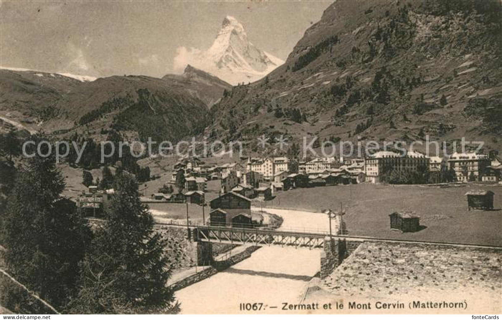 13190013 Zermatt VS Mit Matterhorn Zermatt VS - Autres & Non Classés