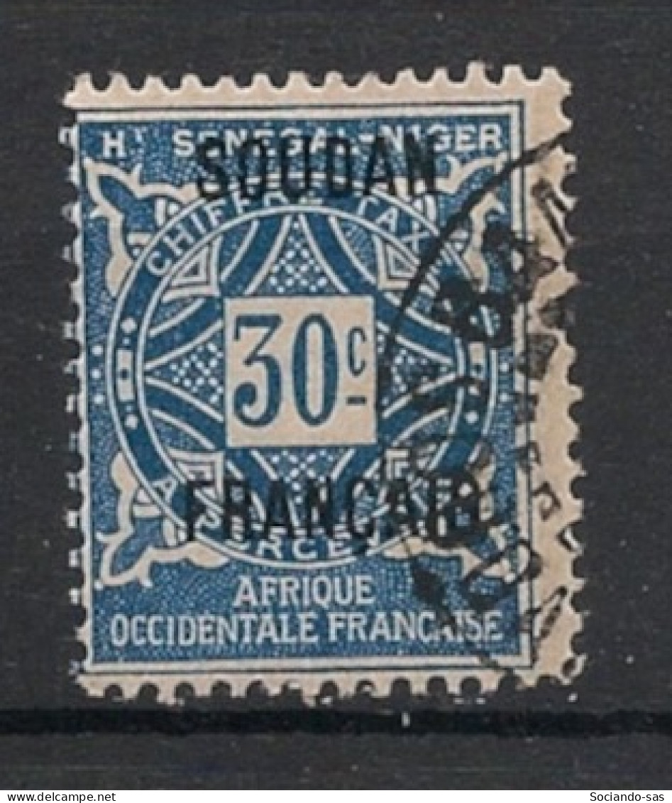 SOUDAN - 1921 - Taxe TT N°YT. 5 - 30c Bleu - Oblitéré / Used - Used Stamps