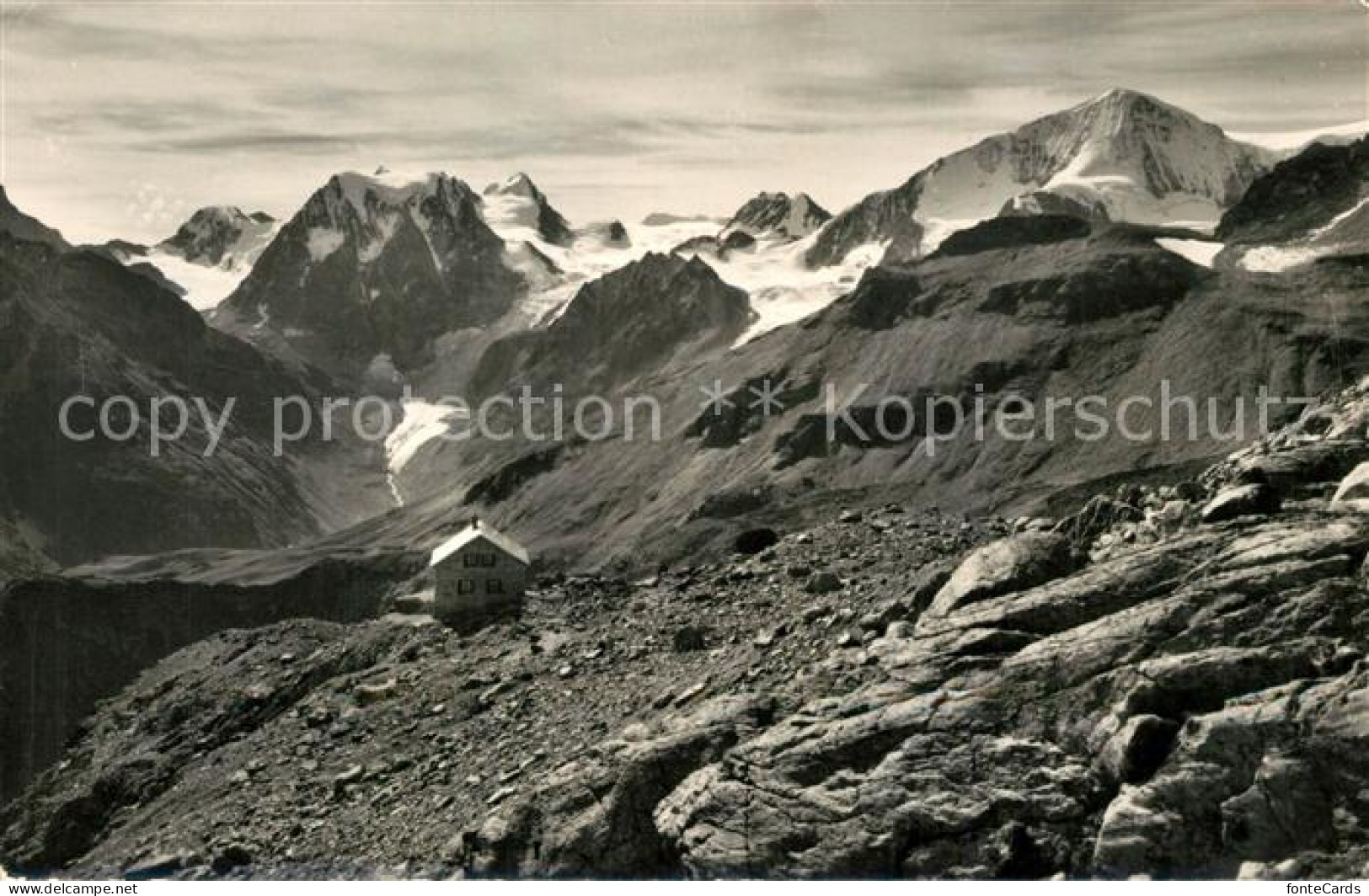 13189921 Cabane Aiguelles Rouges Mt Brule Mt Collon Eveque Pt Collon Pigne D Aro - Other & Unclassified