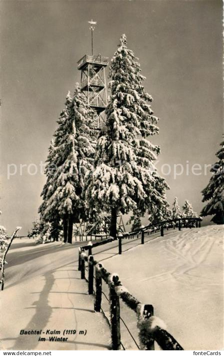 13189900 Bachtel Kulm Winteridyll Aussichtsturm Bachtel Kulm - Otros & Sin Clasificación