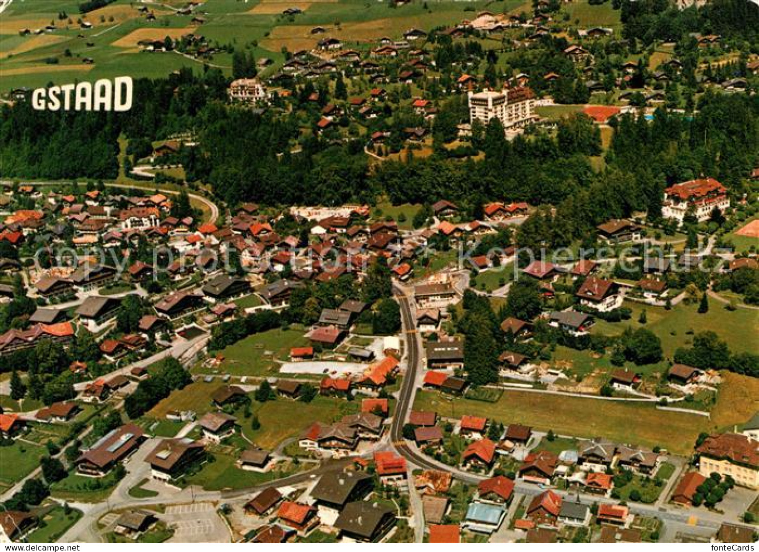 13188291 Gstaad Fliegeraufnahme Gstaad - Other & Unclassified