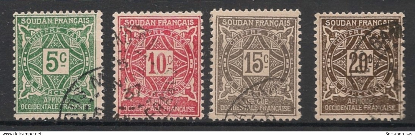 SOUDAN - 1931 - Taxe TT N°YT. 11 à 14 - 4 Valeurs - Oblitéré / Used - Oblitérés