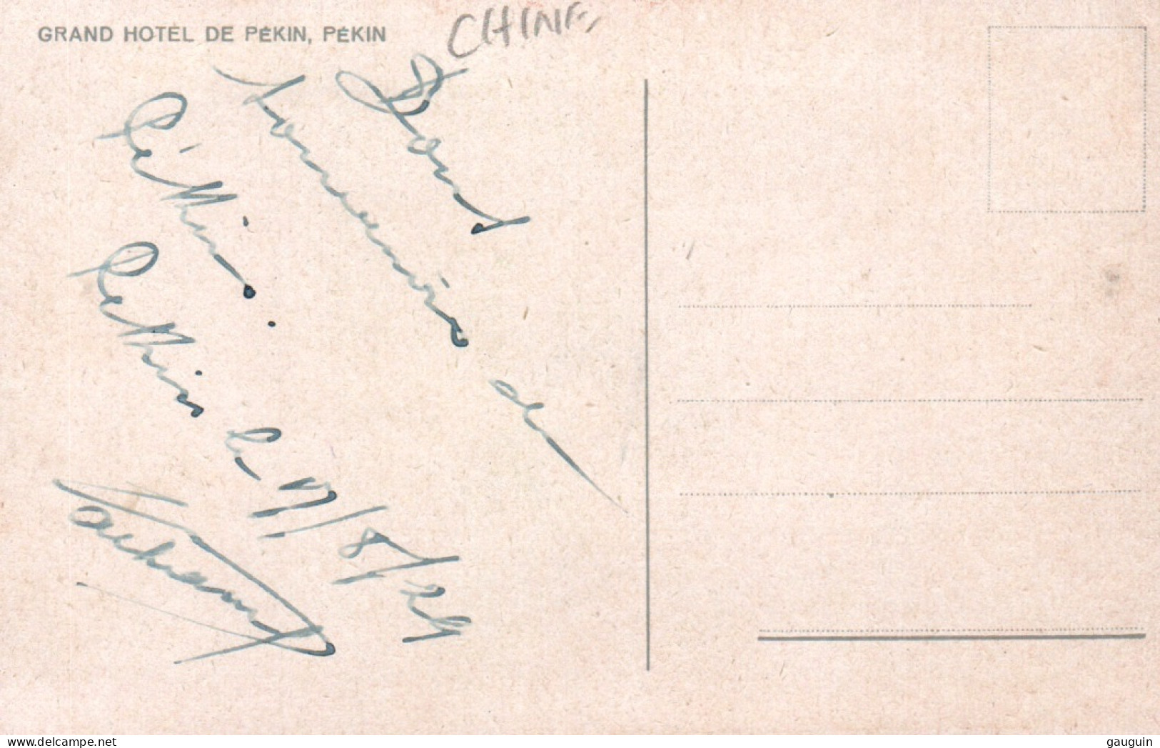 CPA - PÉKIN - Grand Hotel De Pékin ... - Chine