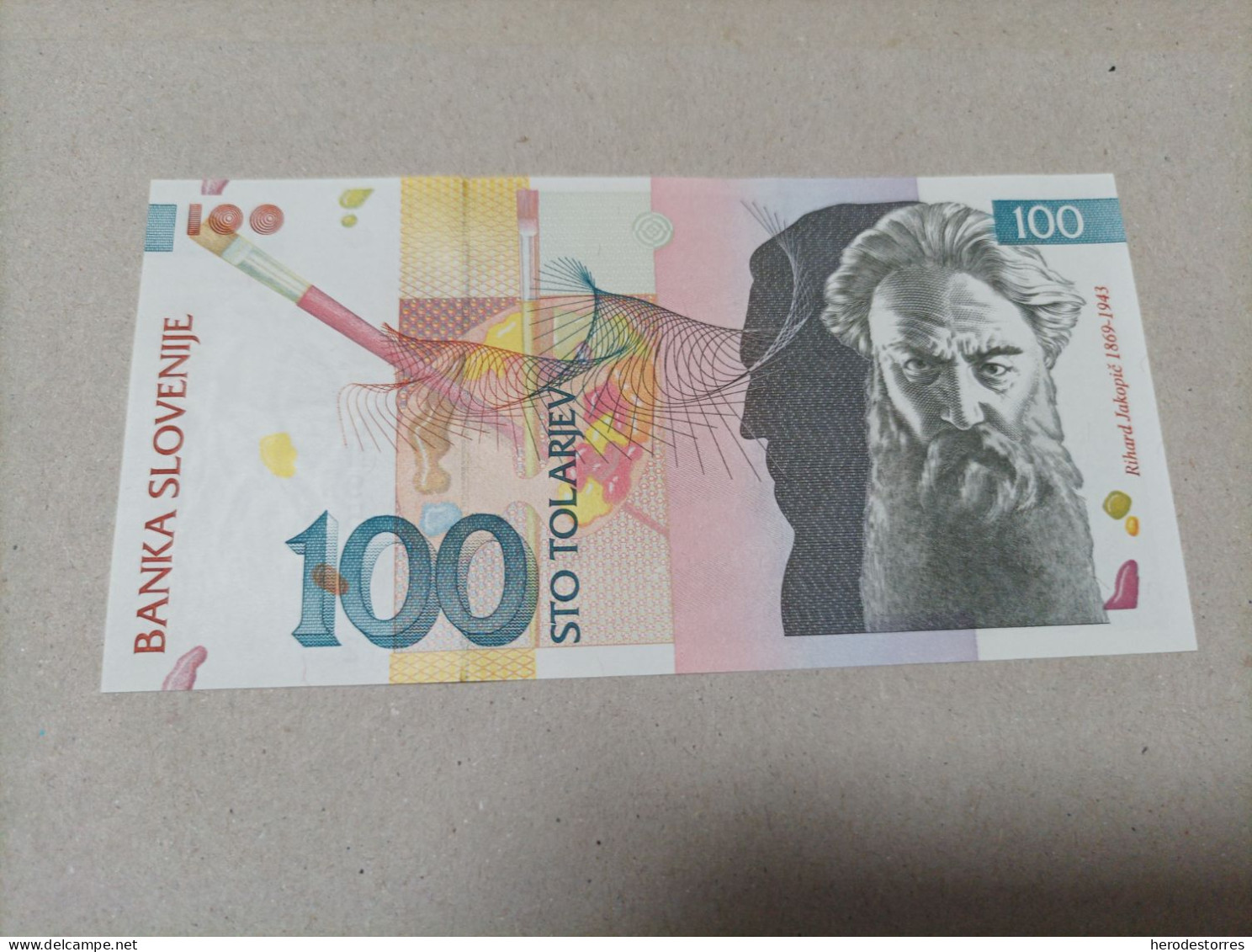 Billete Eslovenia, 100 Tolarjev, Año 2003, UNC - Slovénie