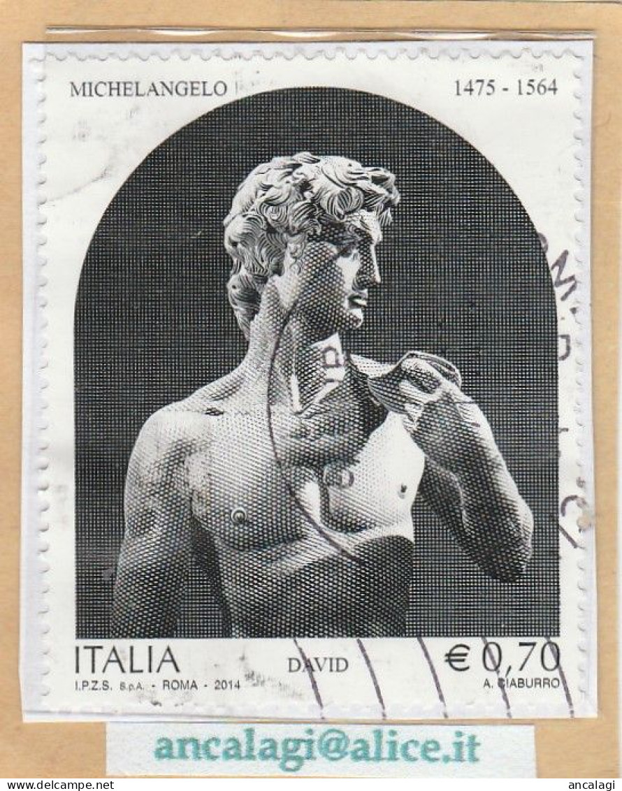 USATI ITALIA 2014 - Ref.1261A "MICHELANGELO" 1 Val. - - 2011-20: Oblitérés