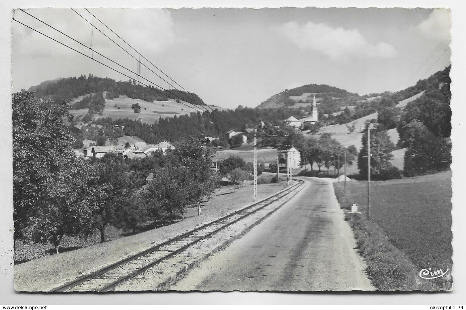 MIEUSSY ENTREE DE CHEF LIEU + RAIL TRAIN CEN - Mieussy