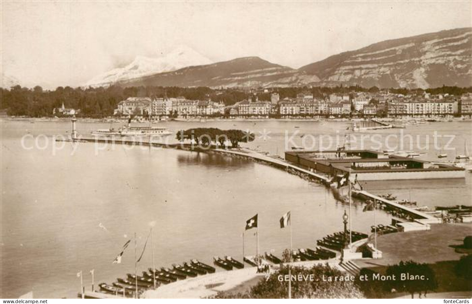 13184420 Geneve GE La Rade Et Mont Blanc Geneve GE - Autres & Non Classés