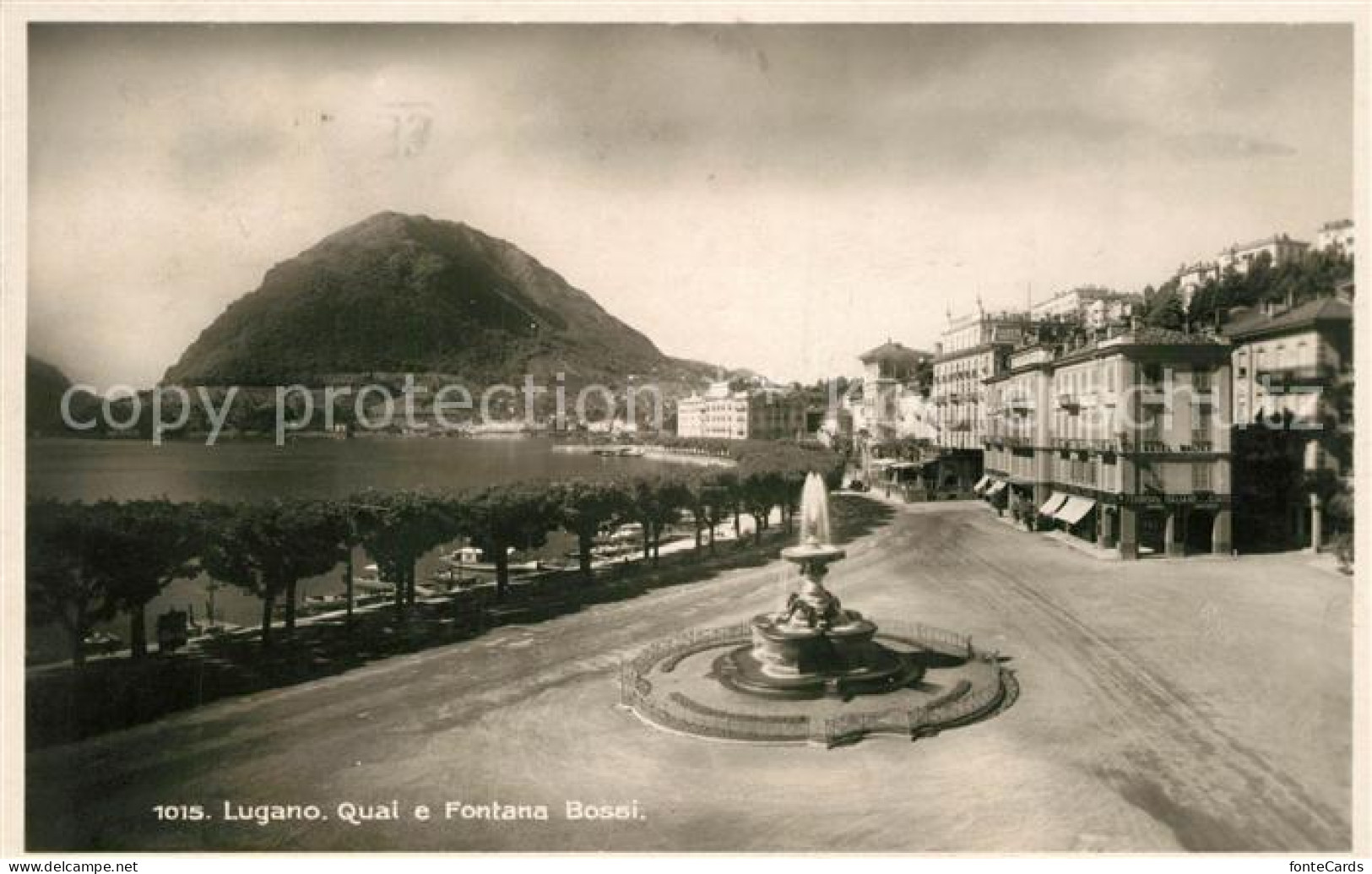 13184321 Lugano Lago Di Lugano Quai E Fontana Bossi Lugano Lago Di Lugano - Autres & Non Classés