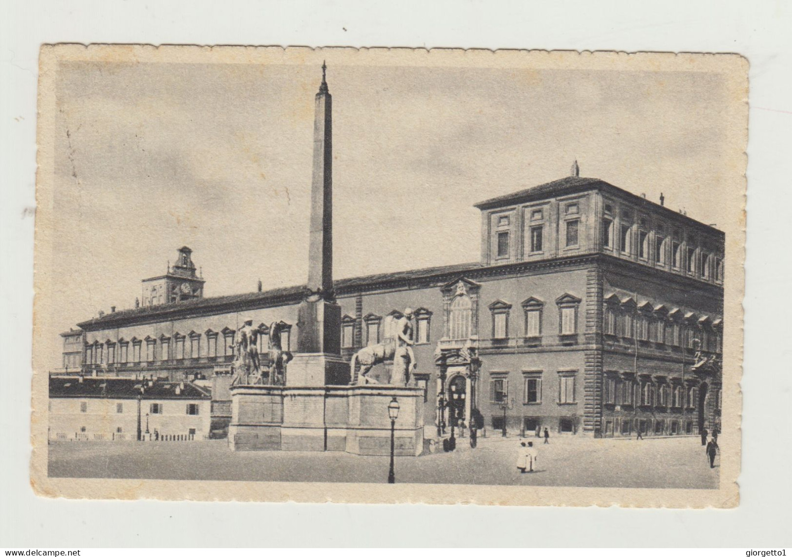 CARTOLINA ROMA - PALAZZO QUIRINALE - VIAGGIATA NEL 1939 VERSO TARANTO WW2 - Otros Monumentos Y Edificios