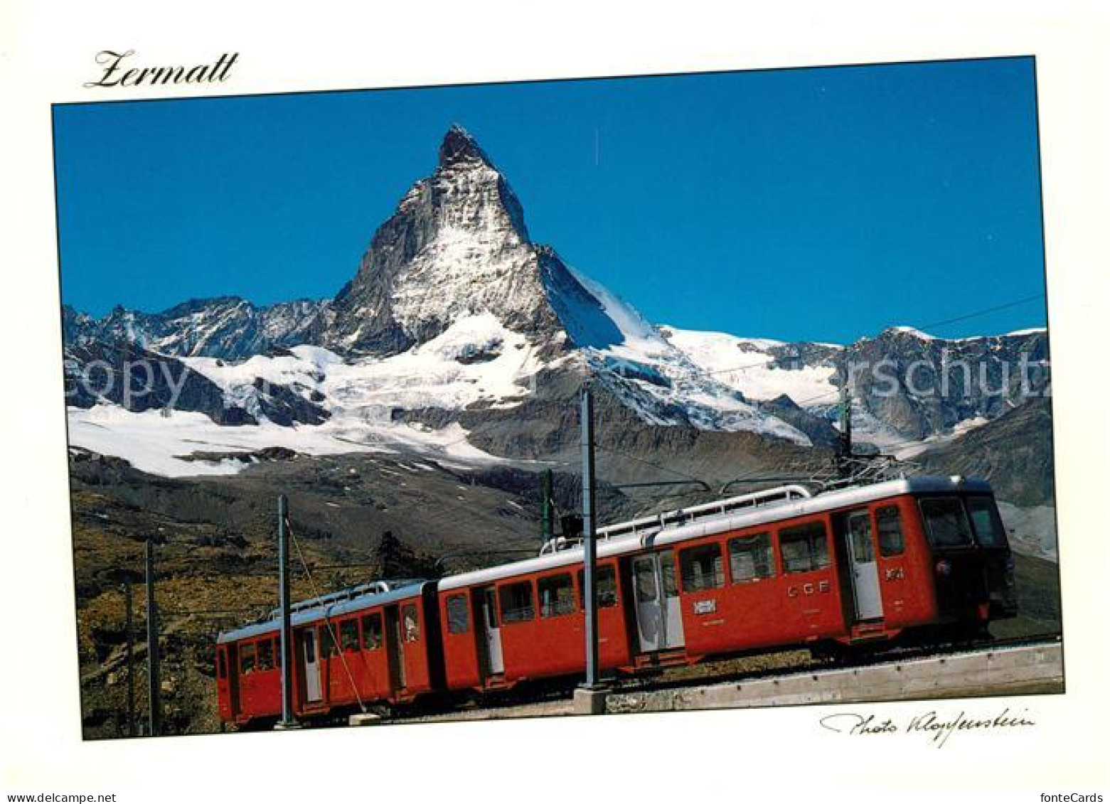 13175733 Zermatt VS Gornergratbahn Matterhorn Zermatt VS - Autres & Non Classés