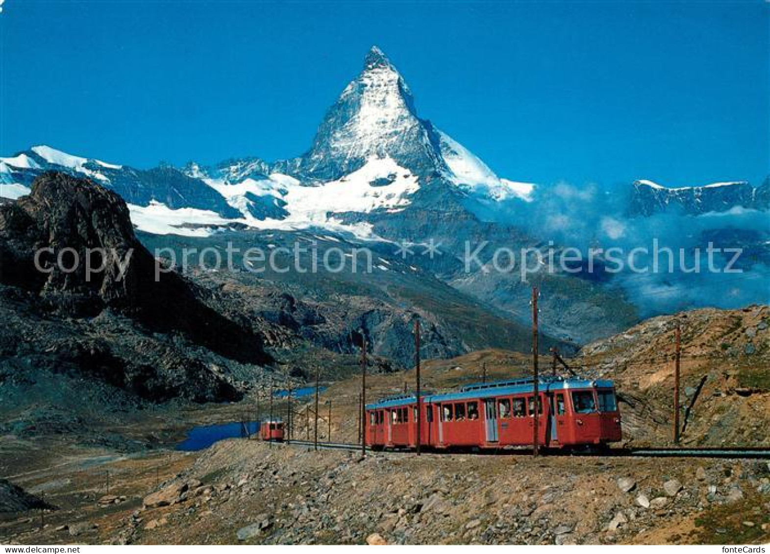 13175700 Zermatt VS Gornergratbahn Rotenboden Matterhorn Riffelhorn Zermatt VS - Otros & Sin Clasificación