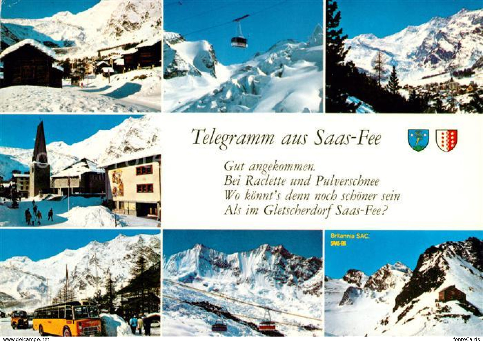 13171193 Saas-Fee Luftseilbahn Britannia SAC Saas-Fee - Otros & Sin Clasificación