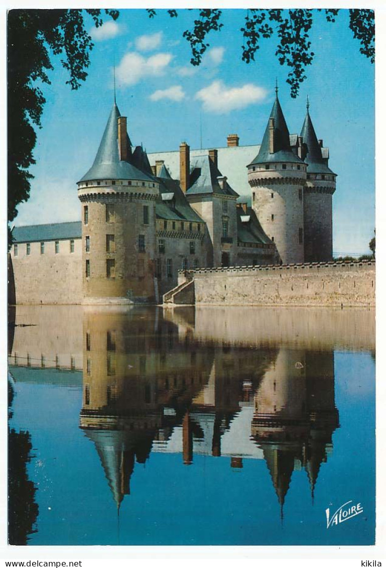 CPSM / CPM 10.5 X 15  Loiret SULLY-S/LOIRE Le Château (forteresse Féodale Du XIV° Siècle) Et Son Reflet Dans La Sange - Sully Sur Loire