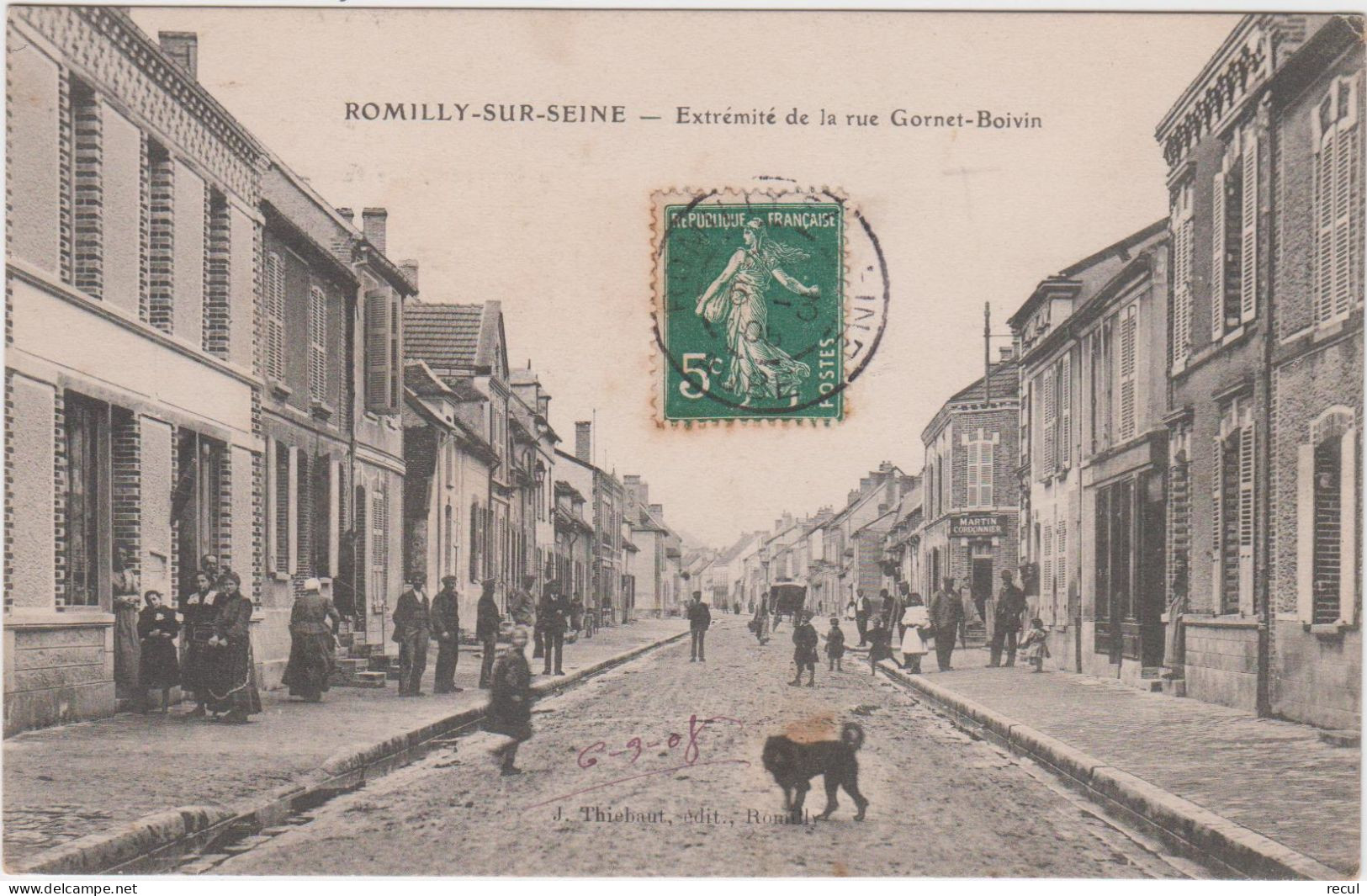 AUBE  - ROMILLY Sur SEINE  - Extrémité De La Rue Gornet  Boivin - Romilly-sur-Seine