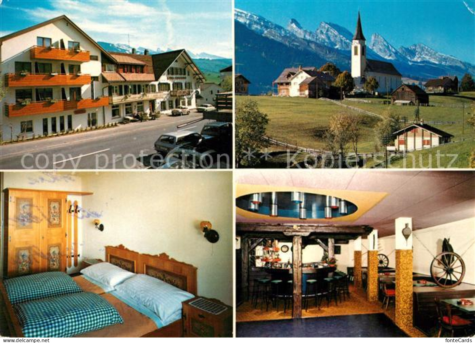 13169722 Wildhaus SG Hotel Alpenblick Kirche Zimmer Gastraum Wildhaus - Sonstige & Ohne Zuordnung