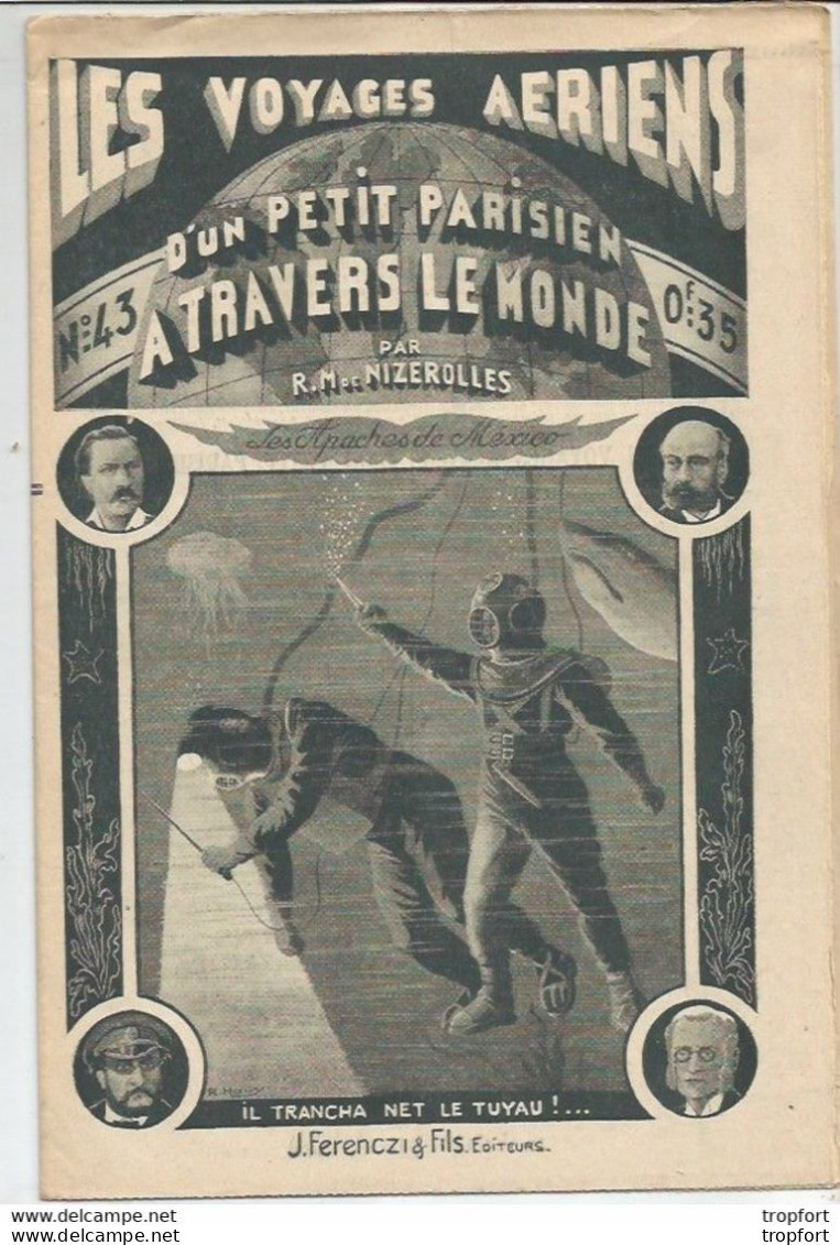 E1 / Newspaper Engraving Diver / Rare Revue Gravure Scaphandrier 1933 16 Pages Il Trancha Net Le Tuyau N°43 - 1950 - Today