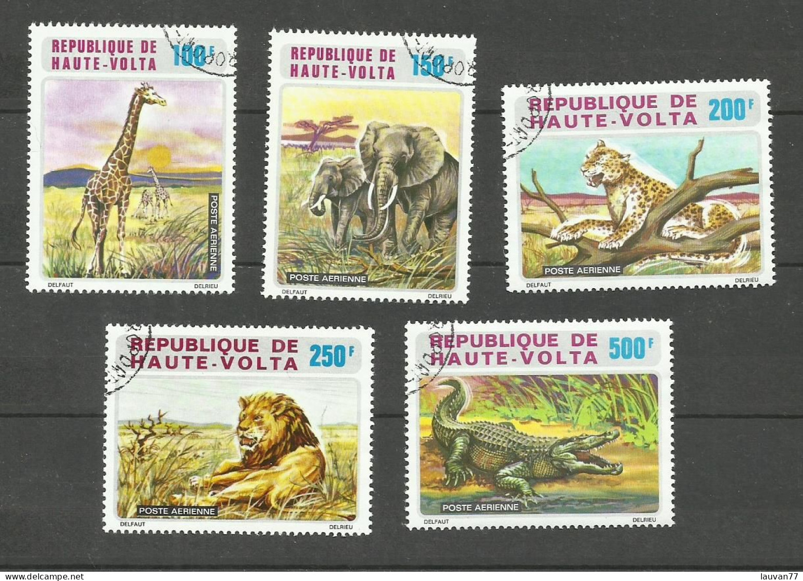 HAUTE-VOLTA POSTE AERIENNE N°140 à 144 Cote 4.35€ - Haute-Volta (1958-1984)