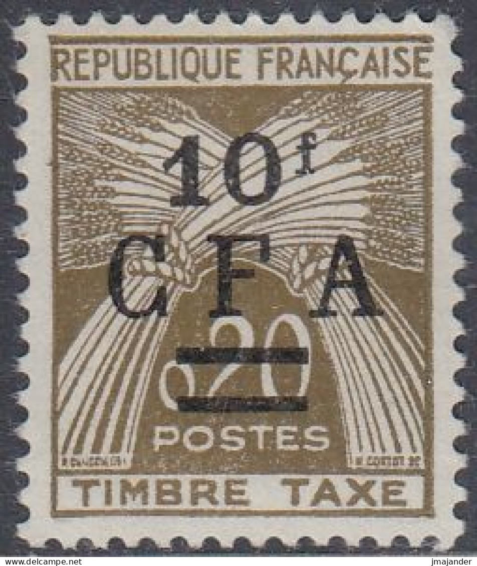 Réunion 1963 - Postage Due: Sheaves Of Wheat - Surcharged Mi 46 ** MNH [1848] - Strafport