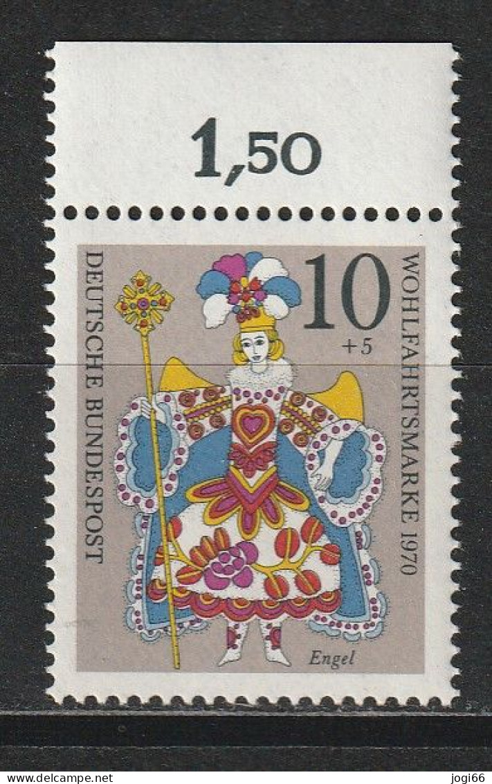 Bund Michel 655 Weihnachten ** Mit Oberrand - Unused Stamps