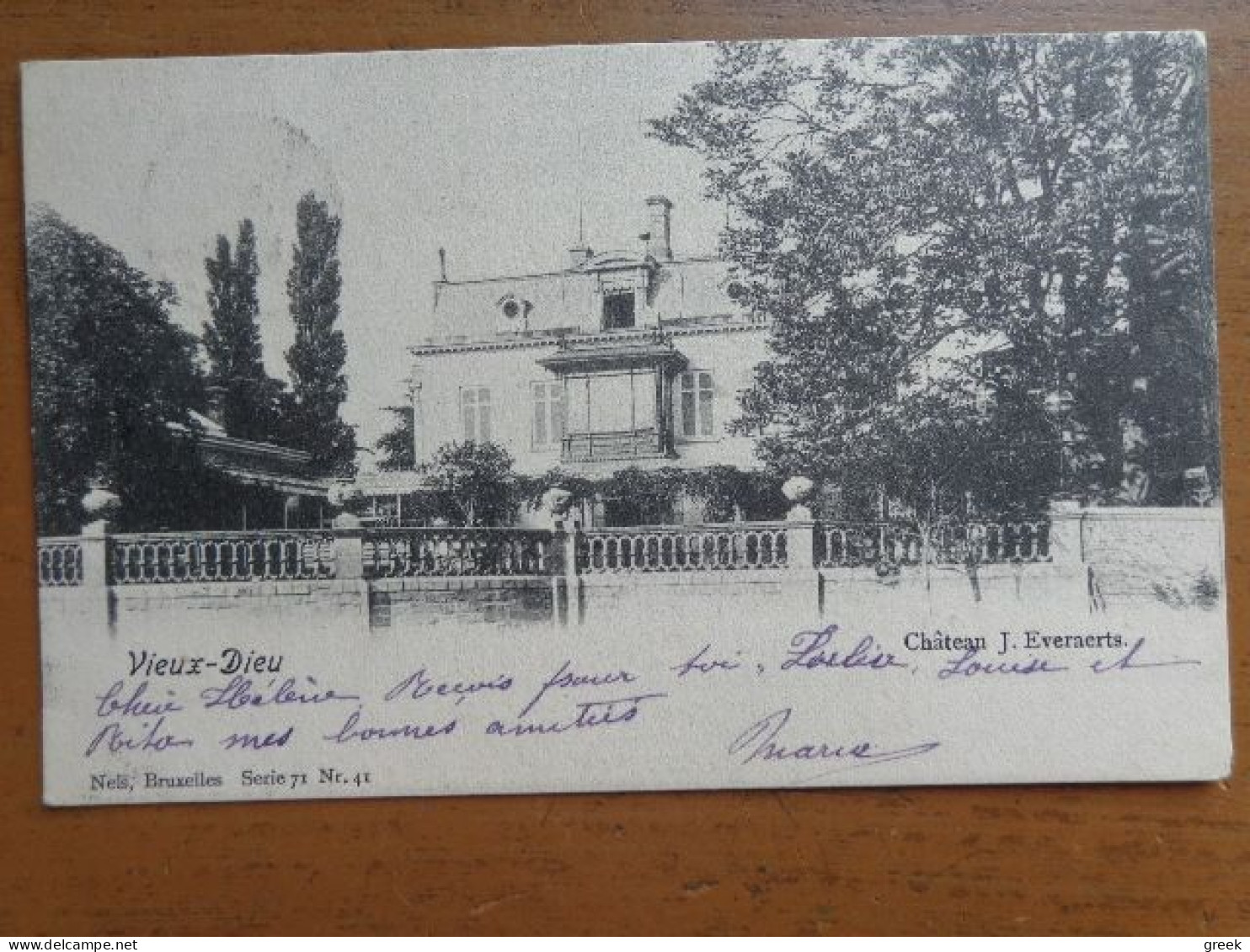 Vieux Dieu (Oude God) Chateau J Everaerts -> Beschreven 1901 - Mortsel