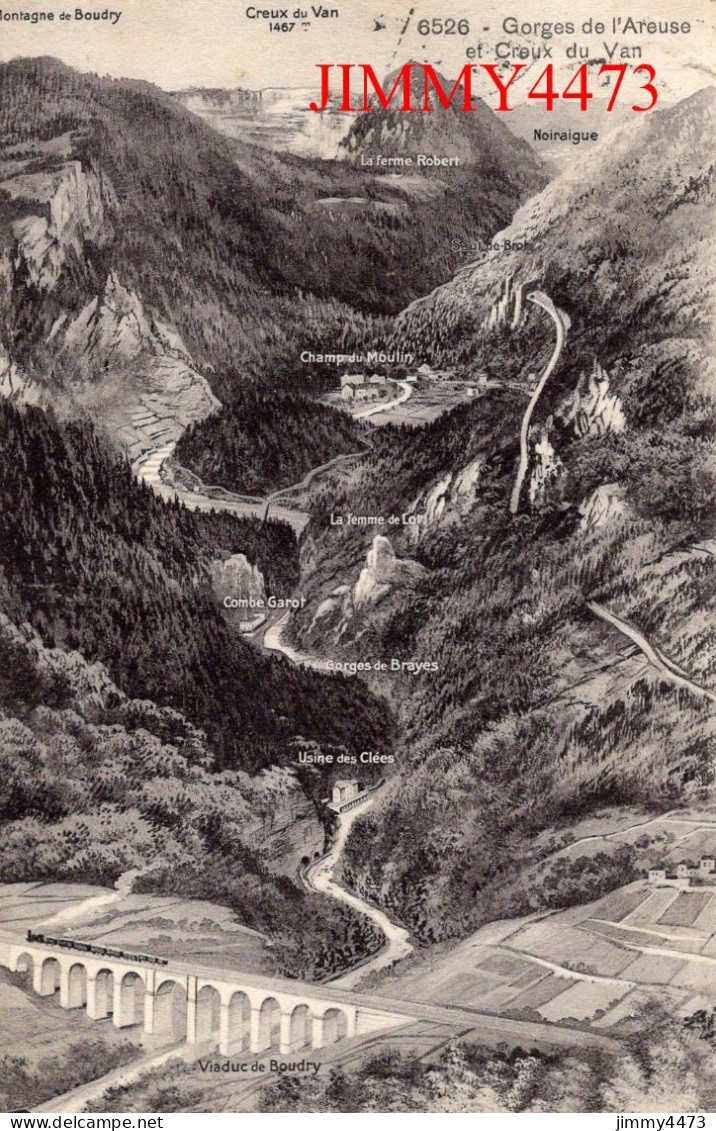 CPA - Gorges De L'Areuse Et Creux Du Van En 1909 ( Canton De Neuchâtel NE Suisse ) N° 6526 - Ferme Kobery - Phot. Co., - Neuchâtel