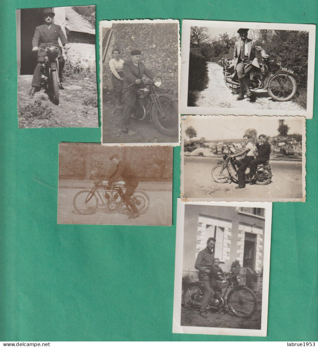 Motos - Lot De 6 Photos Originales  ( G.2523) - Autres & Non Classés