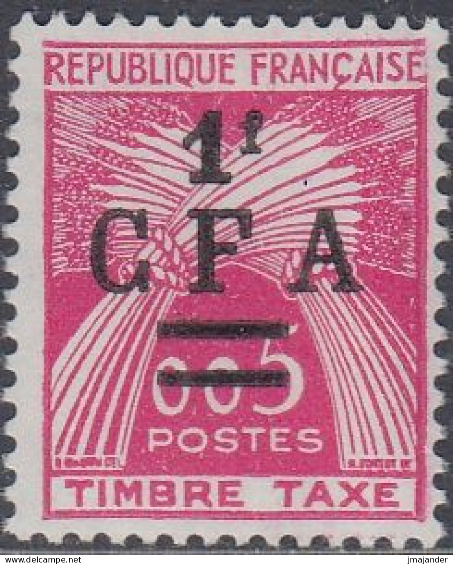 Réunion 1963 - Postage Due: Sheaves Of Wheat - Surcharged Mi 47 ** MNH [1849] - Segnatasse