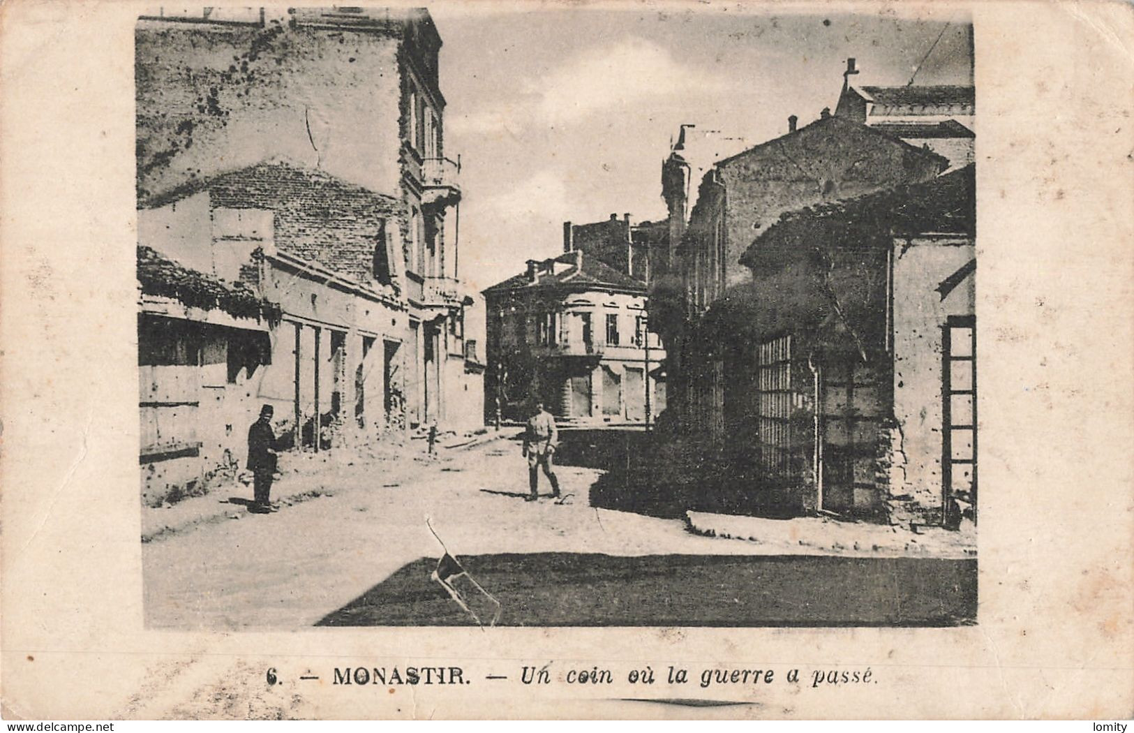 Guerre 1914 1918 Monastir Un Coin Où La Guerre A Passé CPA Ruines - Weltkrieg 1914-18