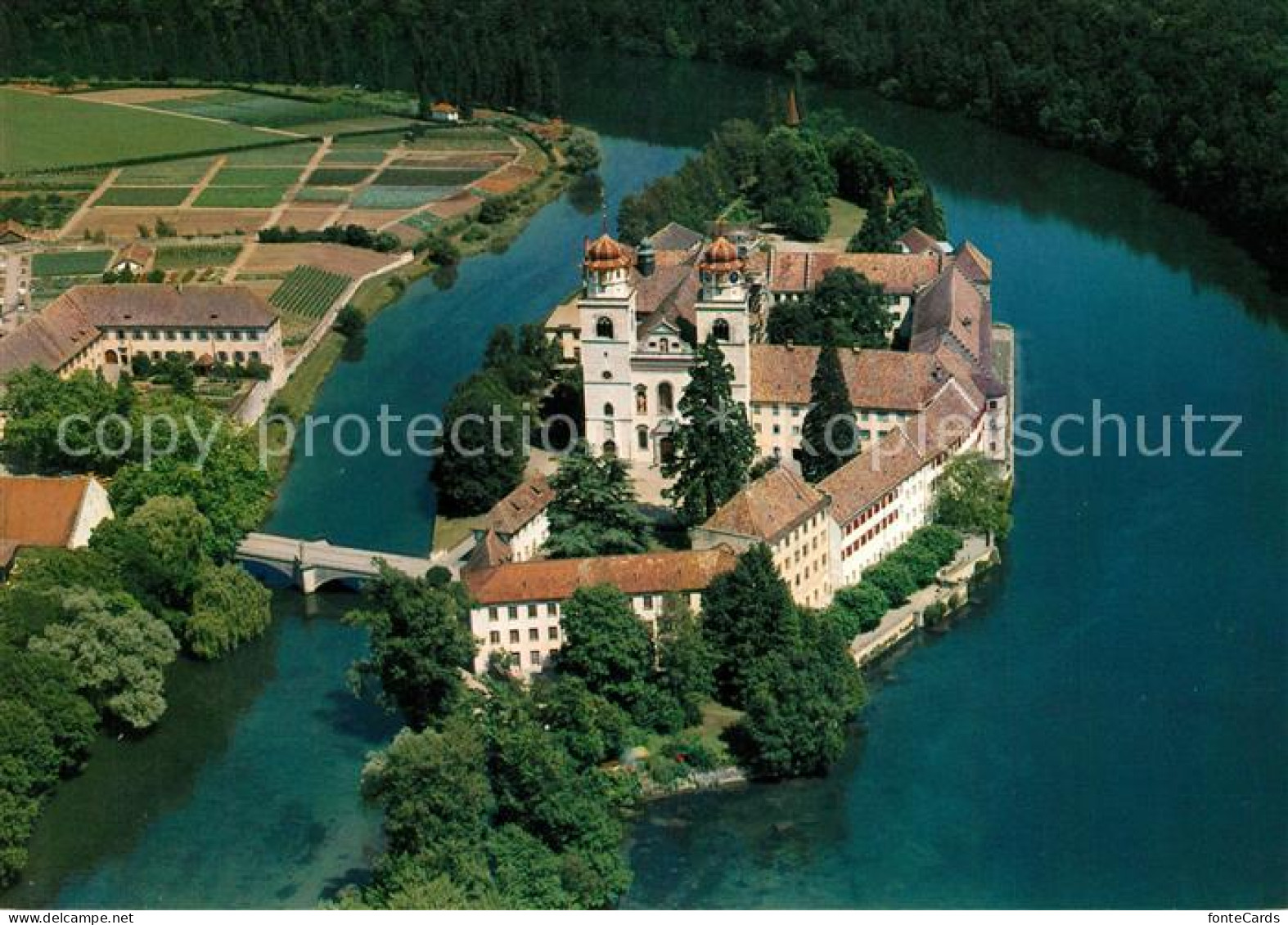 13166860 Rheinau ZH Fliegeraufnahme Kantonale Psychiatrische Klinik Rheinau - Autres & Non Classés