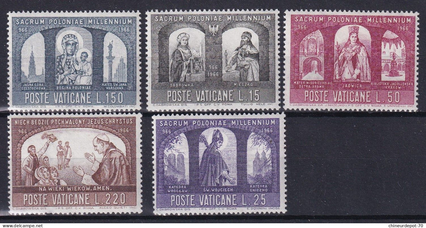 Sacrum Poloniae Millennium Poste Vaticane Vatican Neufs Sans Charnières ** - Unused Stamps