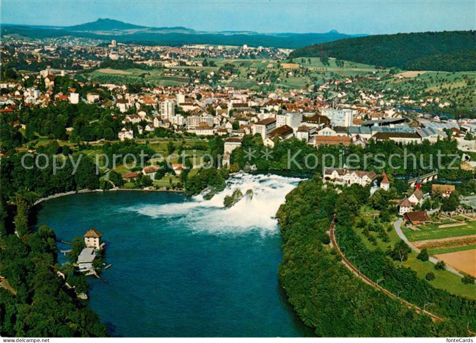 13165594 Neuhausen Rheinfall Fliegeraufnahme Schaffhausen - Otros & Sin Clasificación