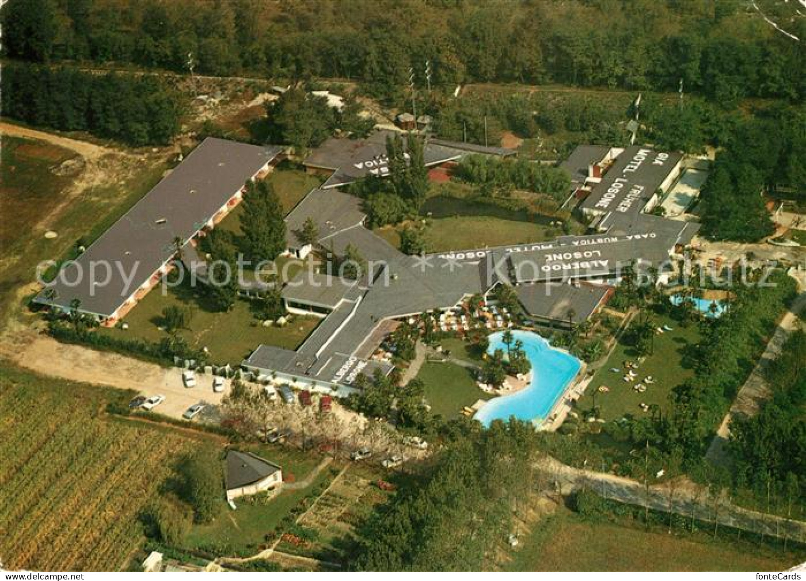 13165590 Losone Ferienparadies Albergo Losone Fliegeraufnahme Losone - Other & Unclassified