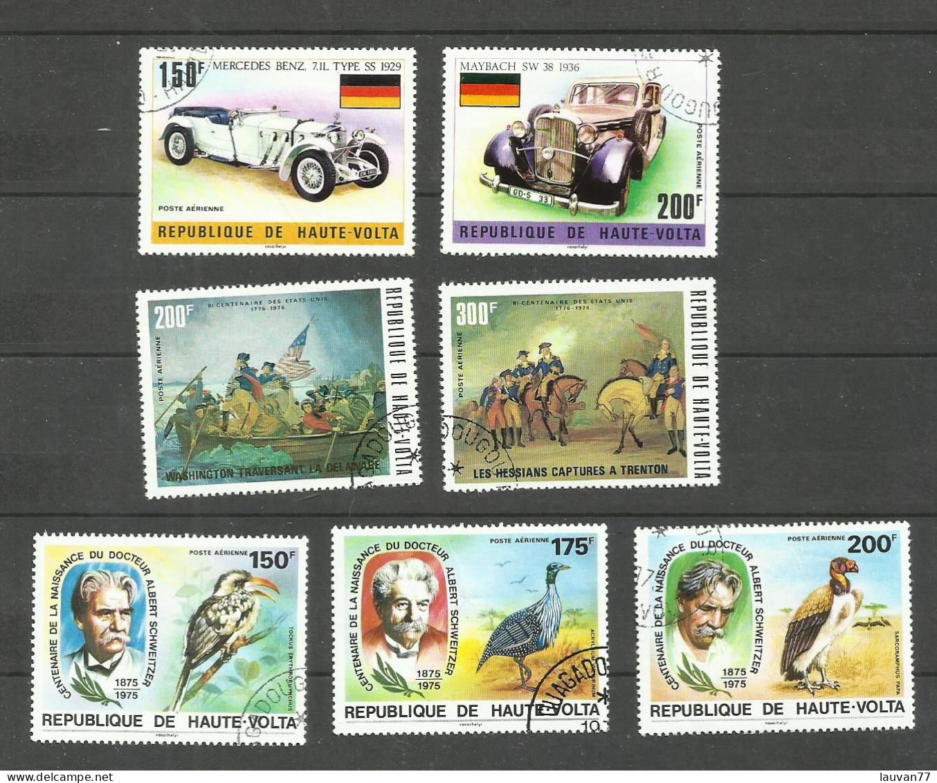 HAUTE-VOLTA POSTE AERIENNE N°186 à 192 Cote 6.30€ - Alto Volta (1958-1984)