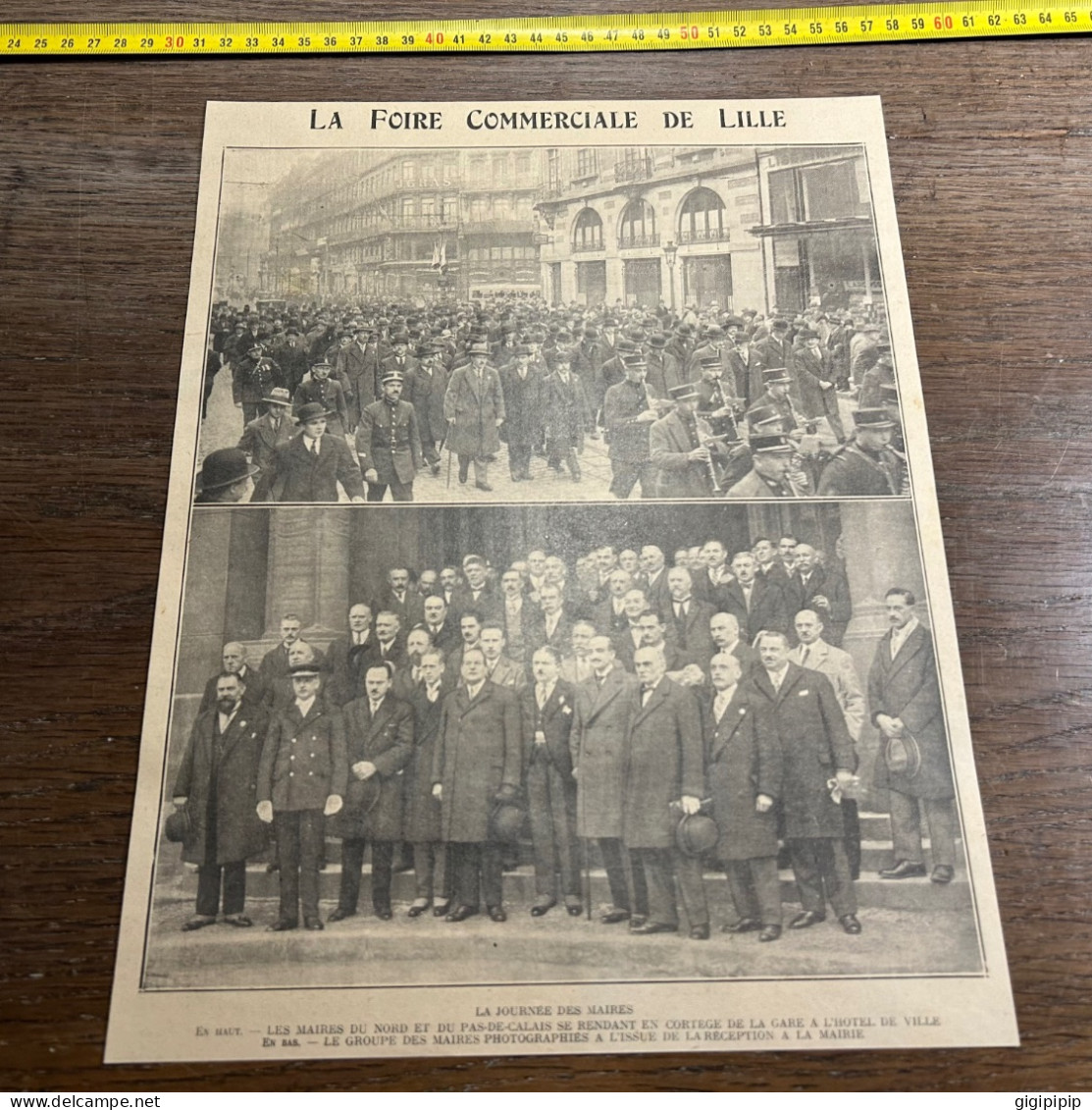 1930 GHI15 FOIRE COMMERCIALE DE LILLE JOURNEE DES MAIRES - Collections