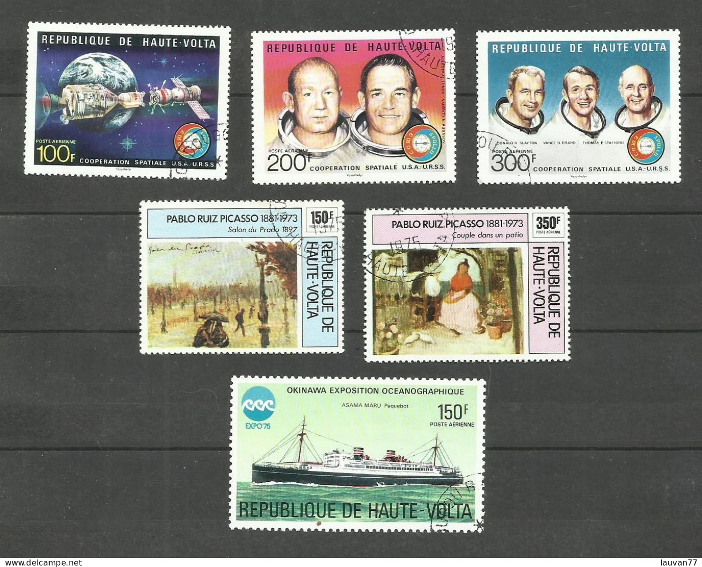 HAUTE-VOLTA POSTE AERIENNE N°193 à 198 Cote 5.15€ - Opper-Volta (1958-1984)