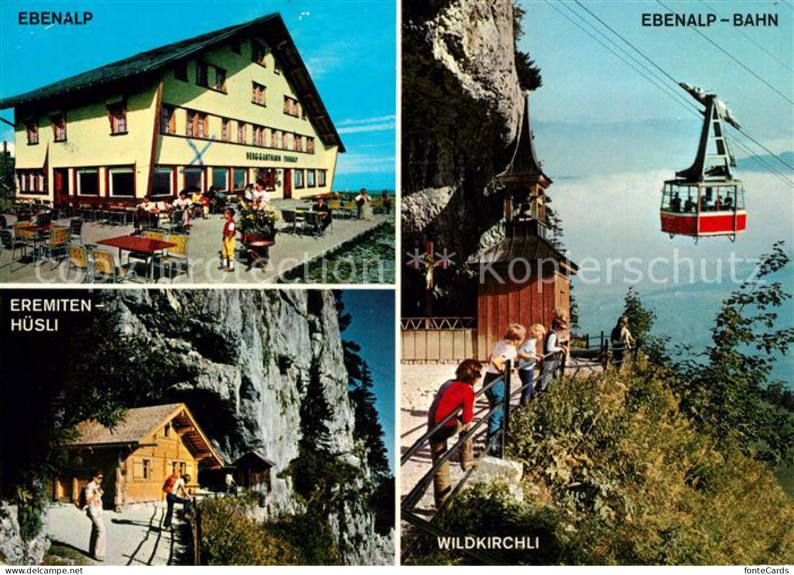 13163464 Ebenalp Berggasthaus Eremiten Huesli Wildkirchli Seilbahn Ebenalp - Altri & Non Classificati