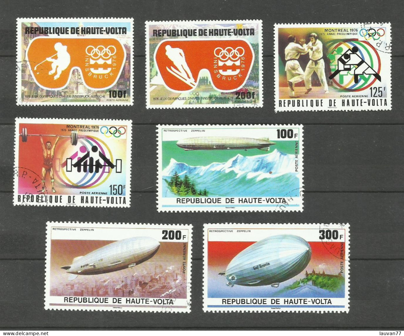 HAUTE-VOLTA POSTE AERIENNE N°199 à 202, 205 à 207 Cote 5.40€ - Upper Volta (1958-1984)