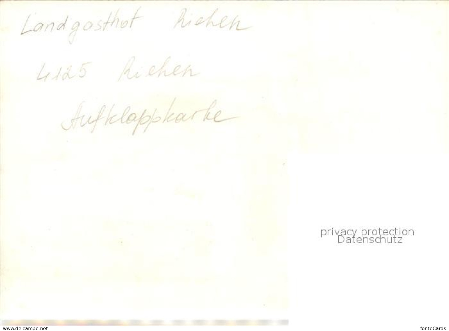 13162420 Riehen Restaurant Landgasthof Kuenstlerkarte Hoegler Riehen - Other & Unclassified